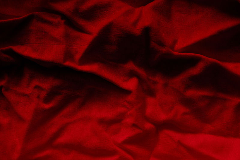 红色的布料