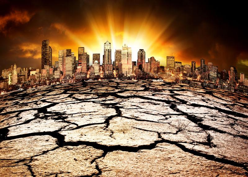 展示气候变化影响的城市