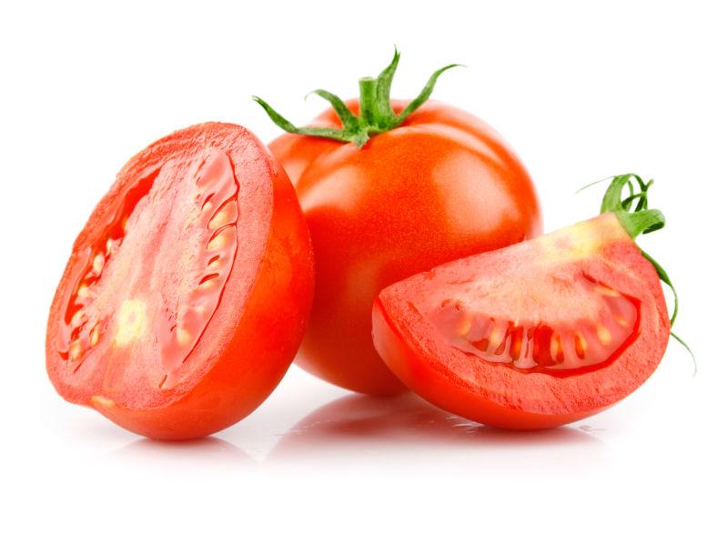 切开的西新鲜是红柿
