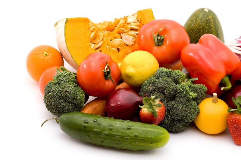 各种新鲜蔬菜与水果