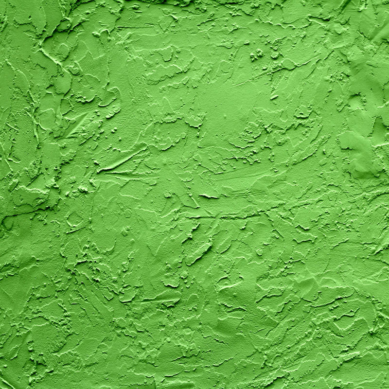 翠绿色的墙体