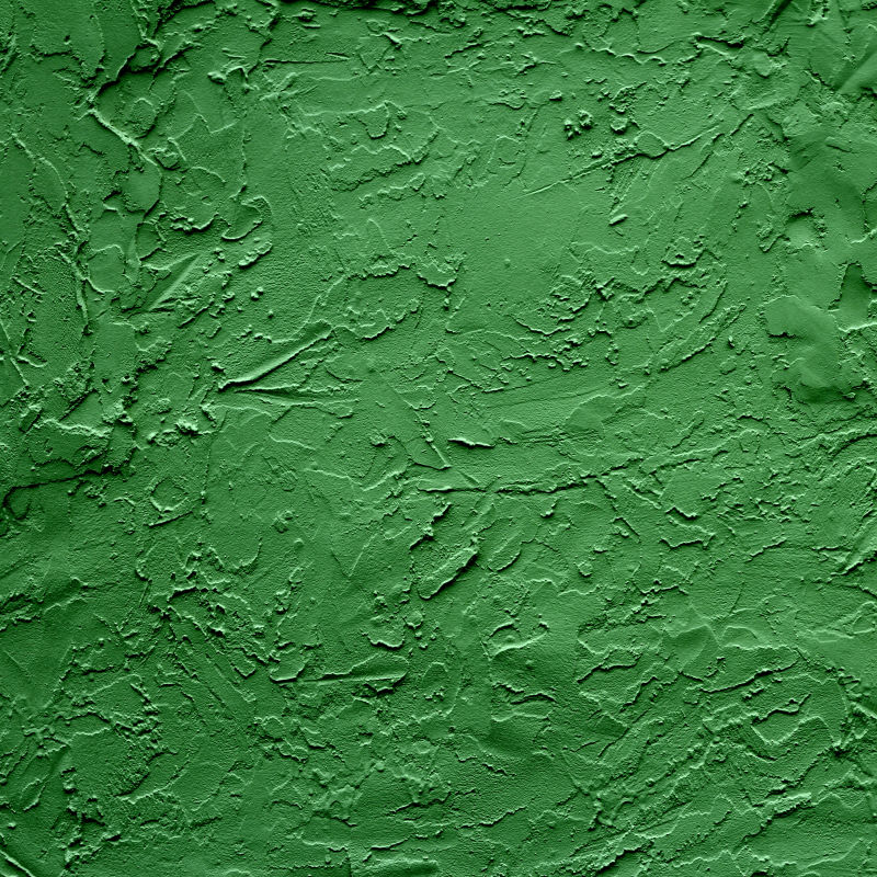 深绿的墙体