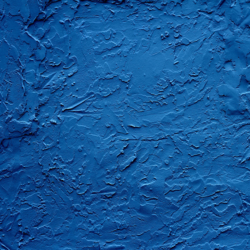 蓝色的墙体