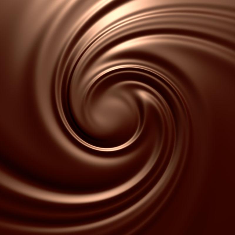 融化的巧克力漩涡背景