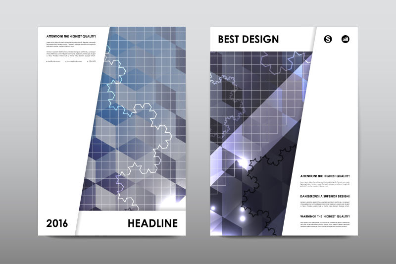 矢量科技感的现代宣传册版式设计
