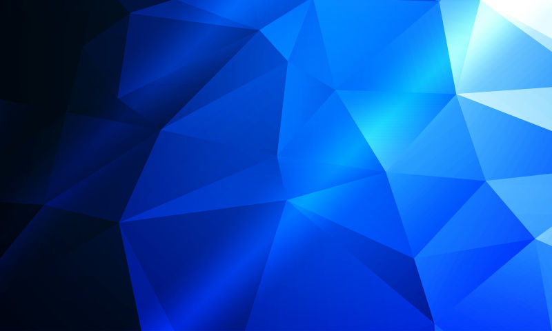 黑色和蓝色多边形抽象几何背景