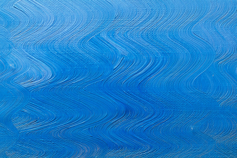 蓝色油画波浪纹理背景