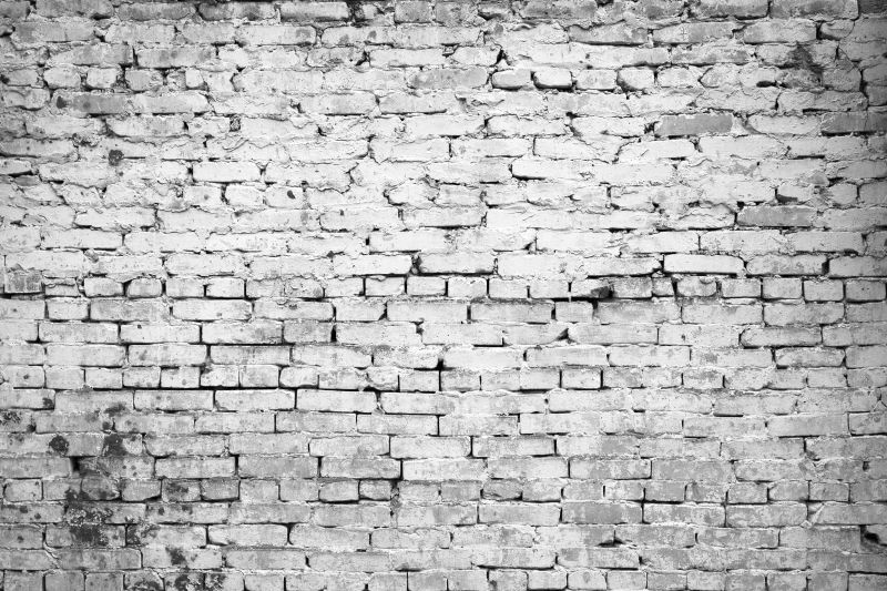 老旧砖墙纹理背景黑白