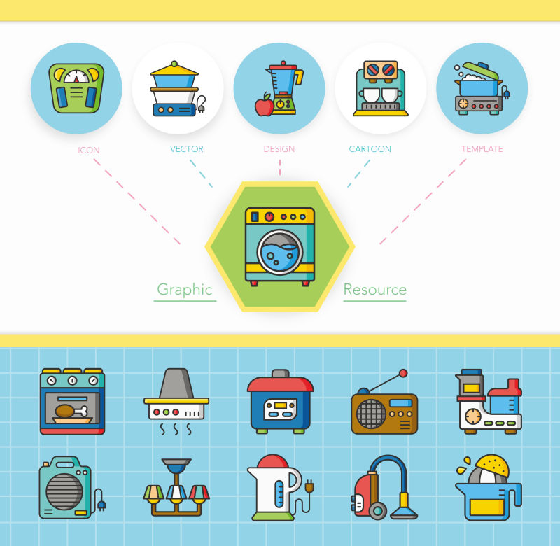 家电图标矢量图