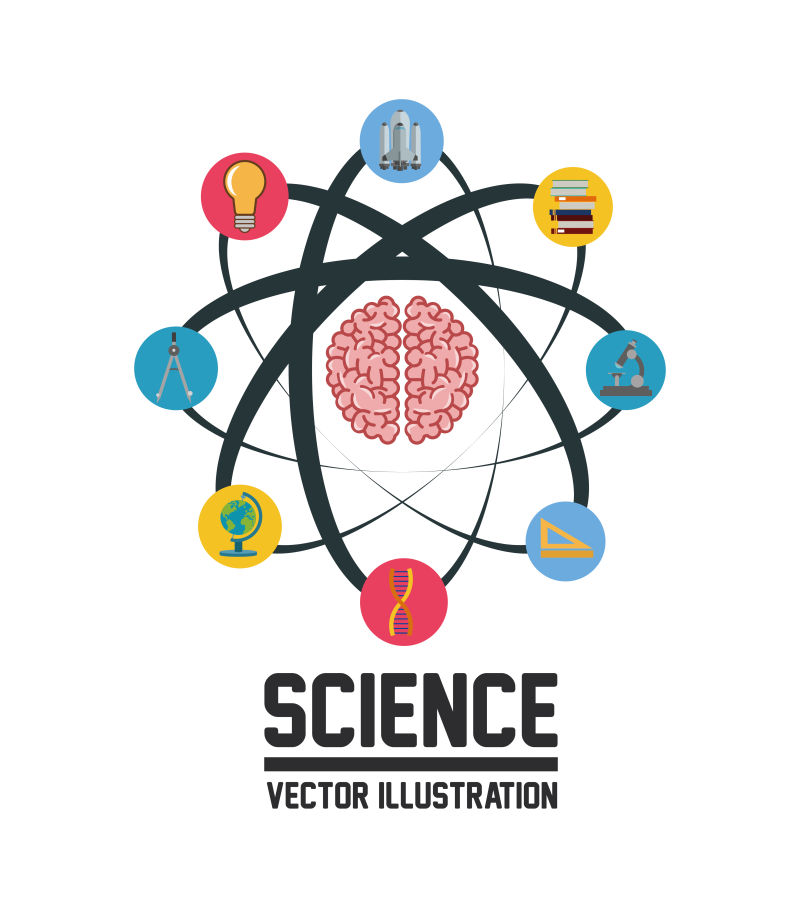 科技分子图标