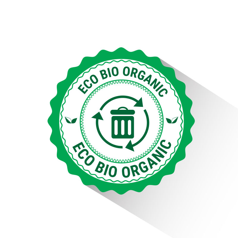 创意矢量绿色有机产品logo设计图