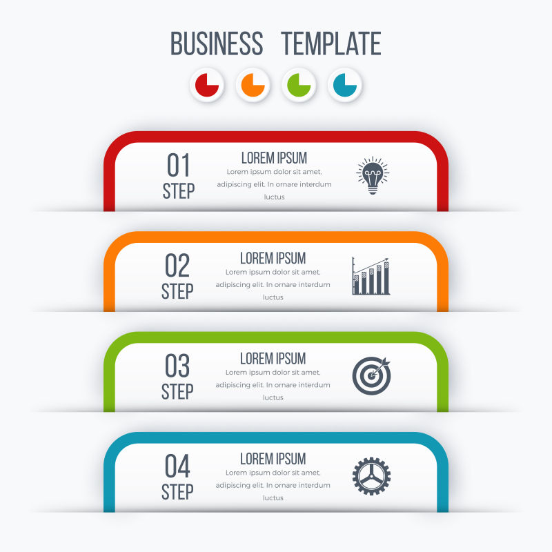 矢量现代信息图表样式设计