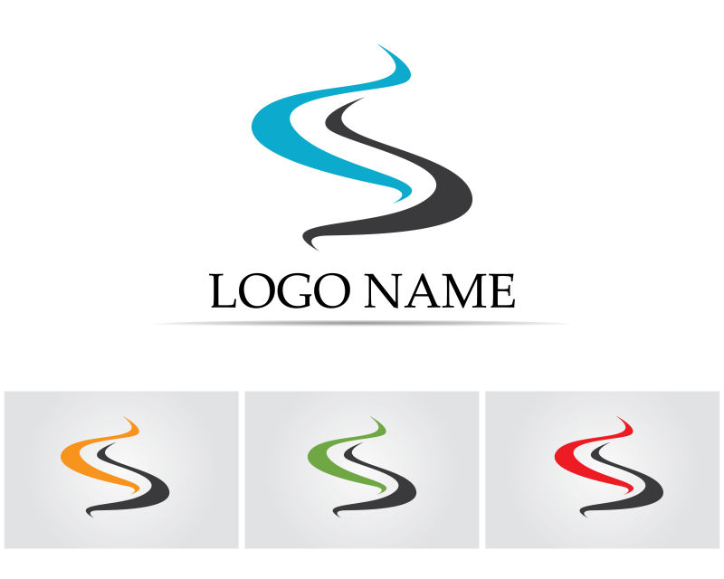 现代抽象企业logo标志矢量设计