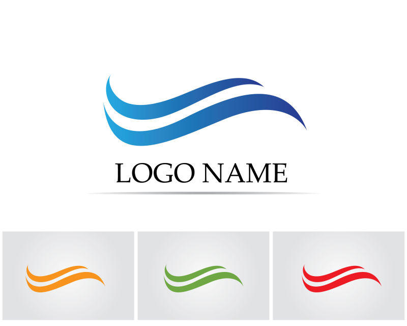 创意抽象企业logo标志设计矢量