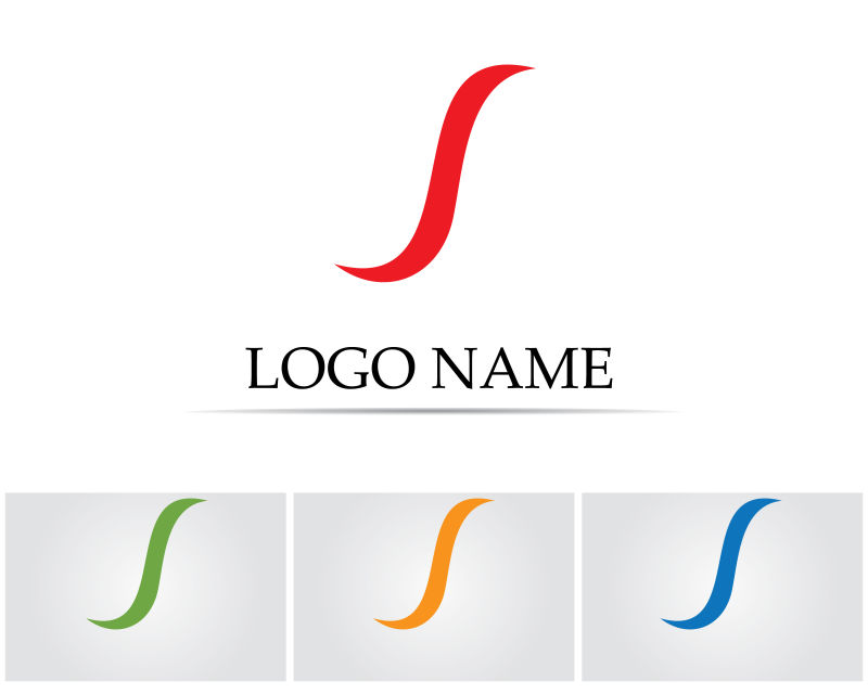 矢量的s线条企业logo标志