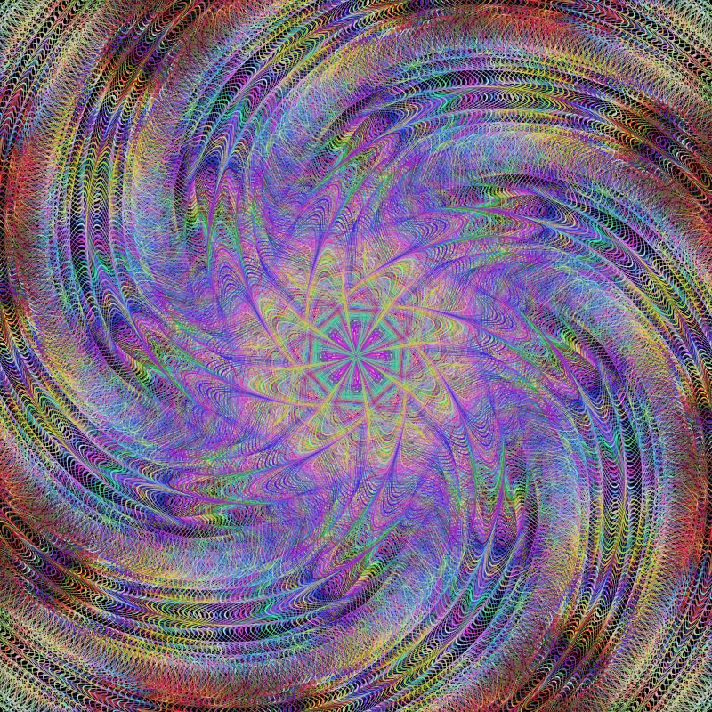 矢量彩色网状螺旋背景