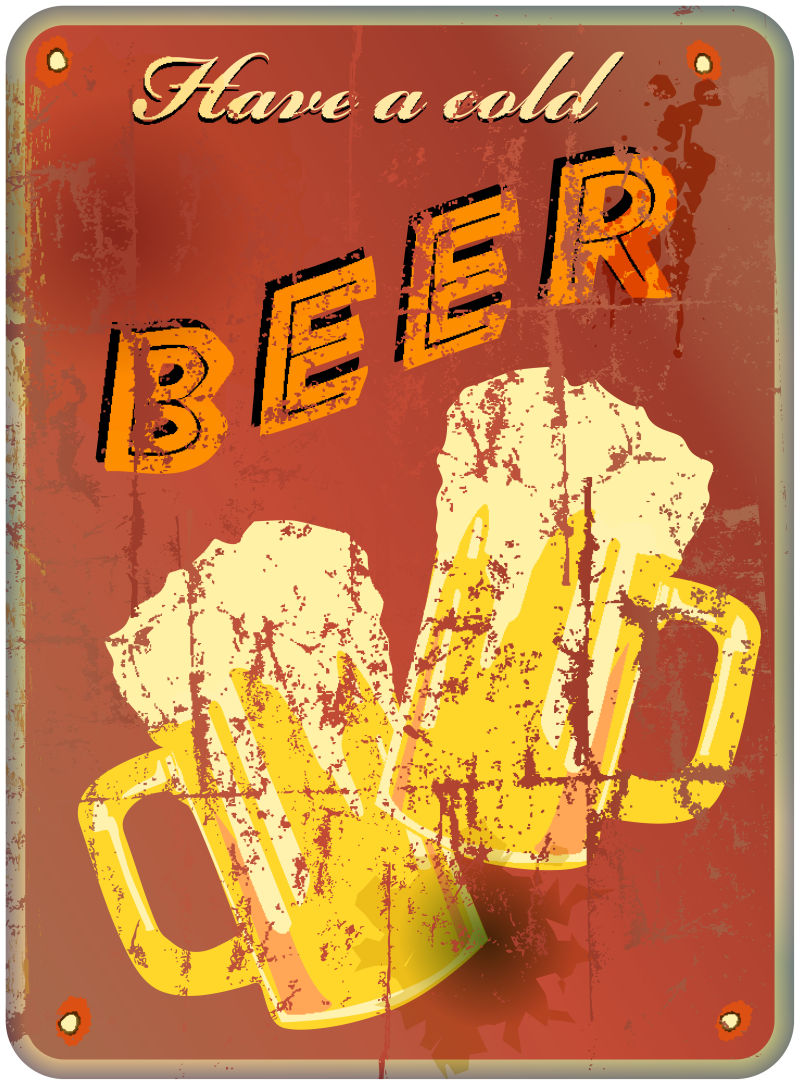 啤酒logo矢量设计图