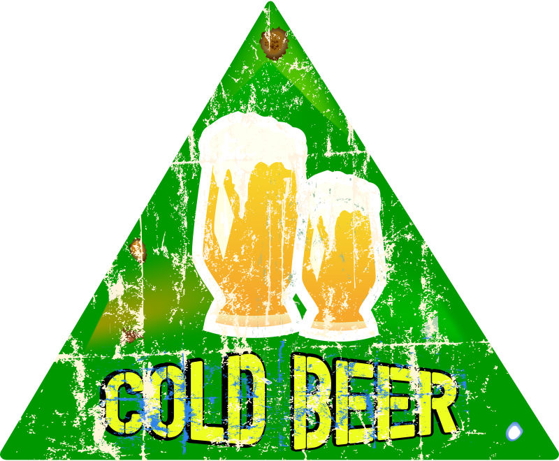 复古啤酒logo矢量设计图