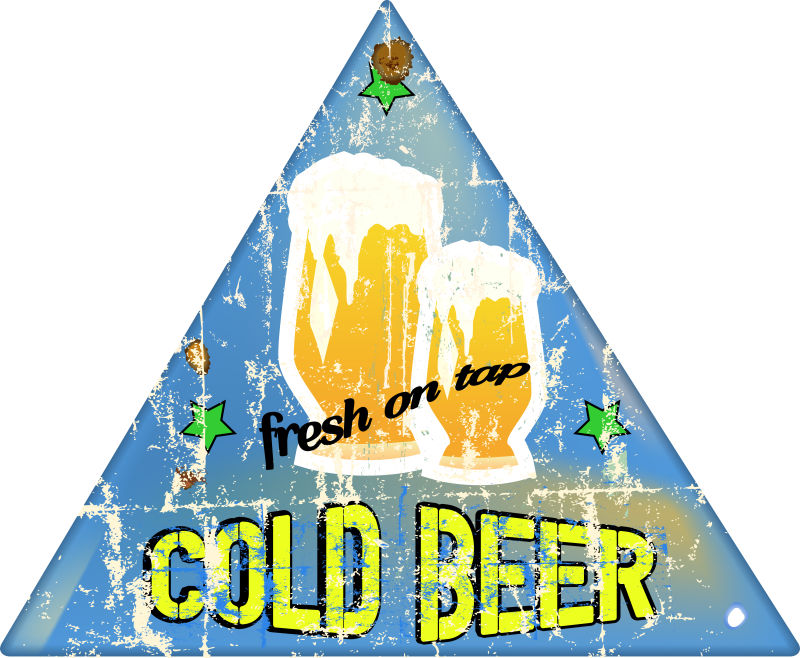 矢量啤酒logo设计图