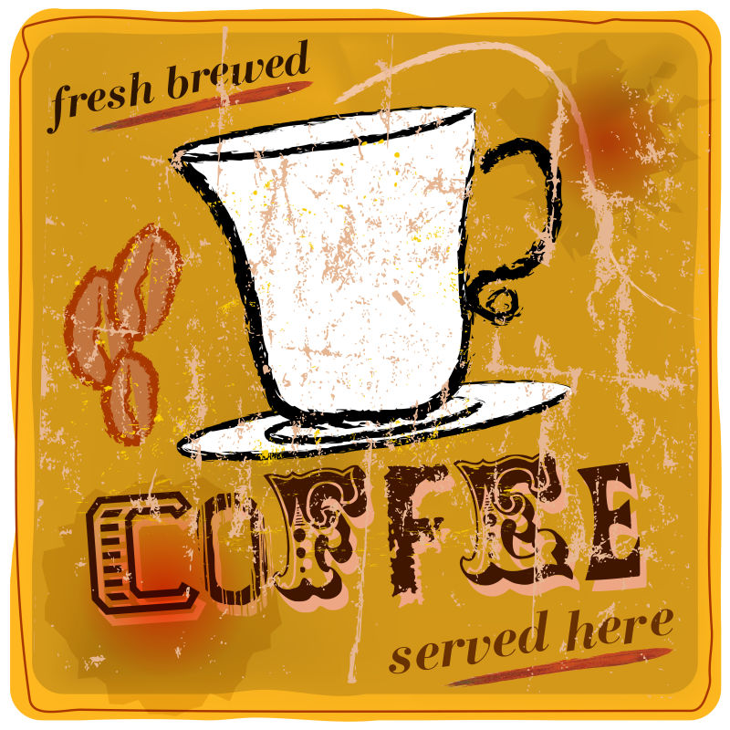 咖啡餐饮logo矢量设计图