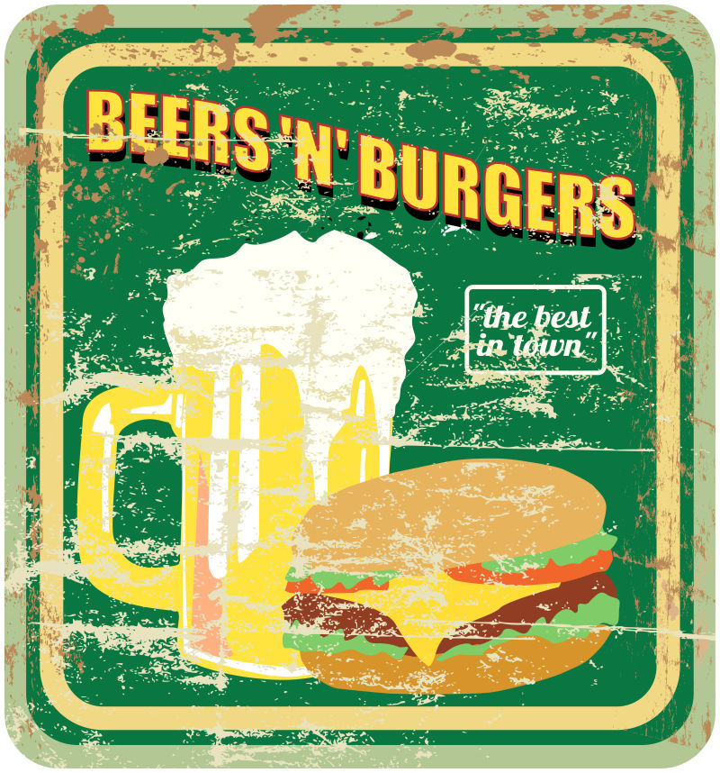 啤酒餐饮logo矢量设计图