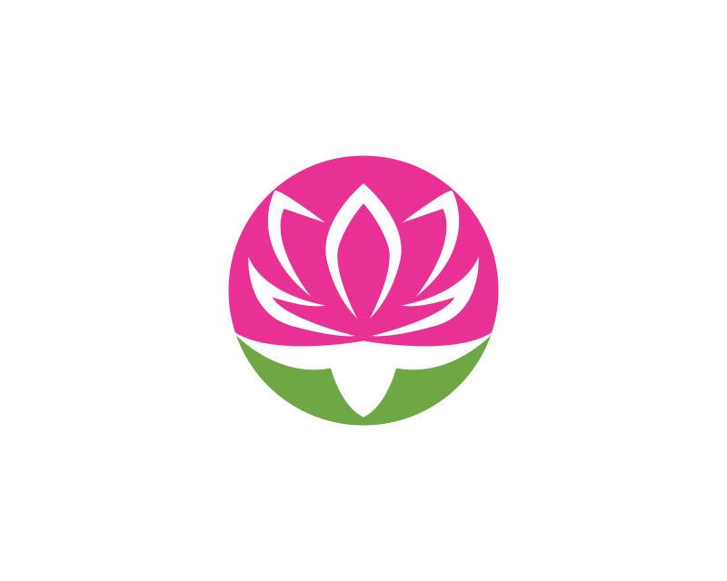 矢量莲花logo粉色