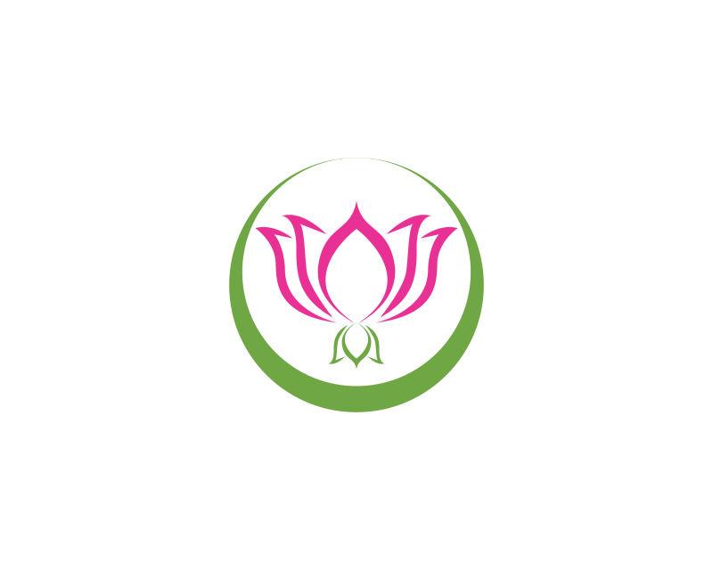 矢量绿圈莲花logo
