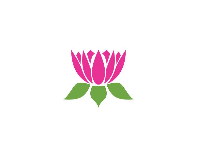 矢量莲花粉色logo