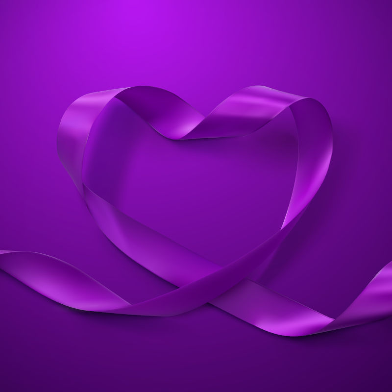 矢量抽象紫色缎带元素的海报设计
