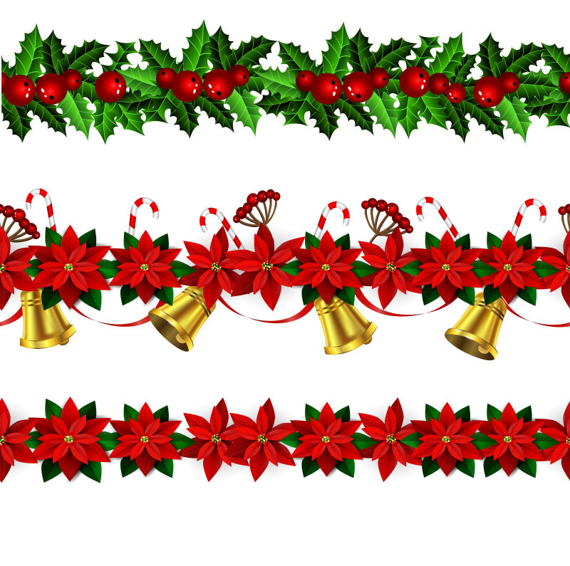 矢量圣诞装饰元素设计背景