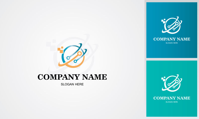 矢量现代公司logo设计图