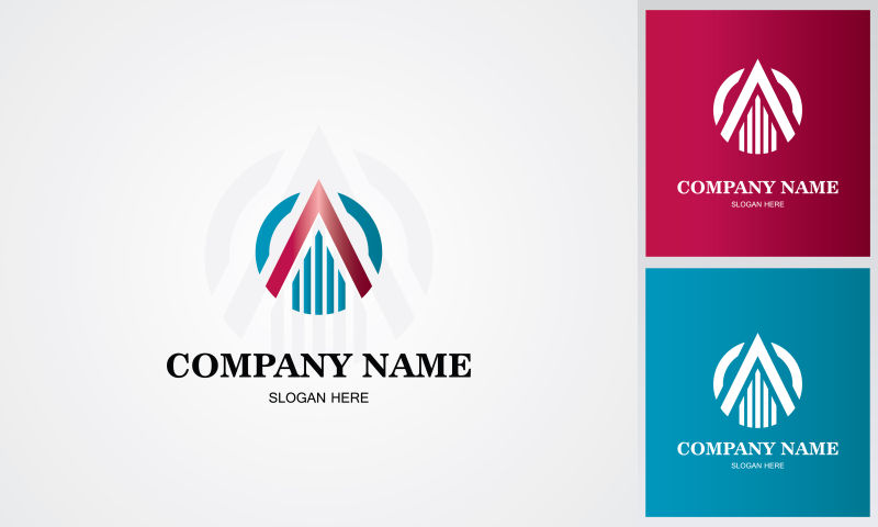矢量抽象公司logo设计图