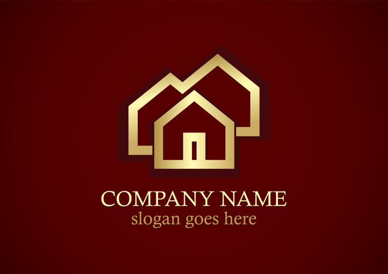矢量房地产企业logo设计插图