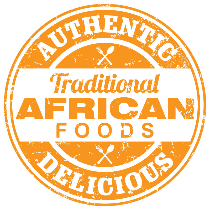 矢量非洲食品制作标志设计