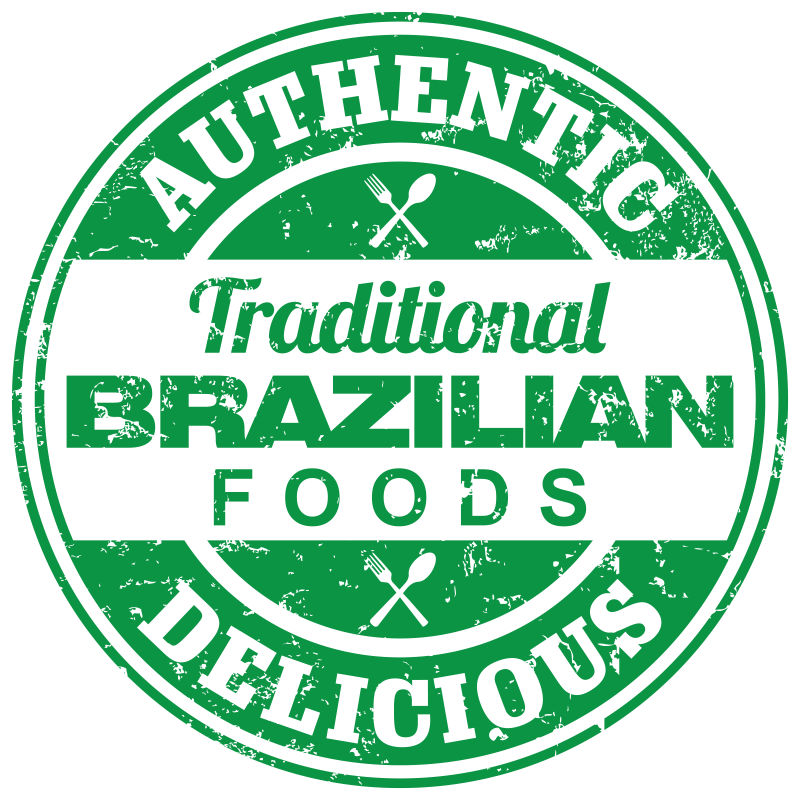 矢量巴西食品制造徽标设计