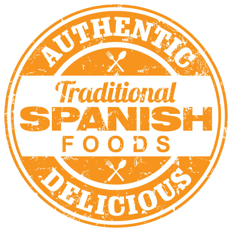 矢量西班牙食品制造图标设计