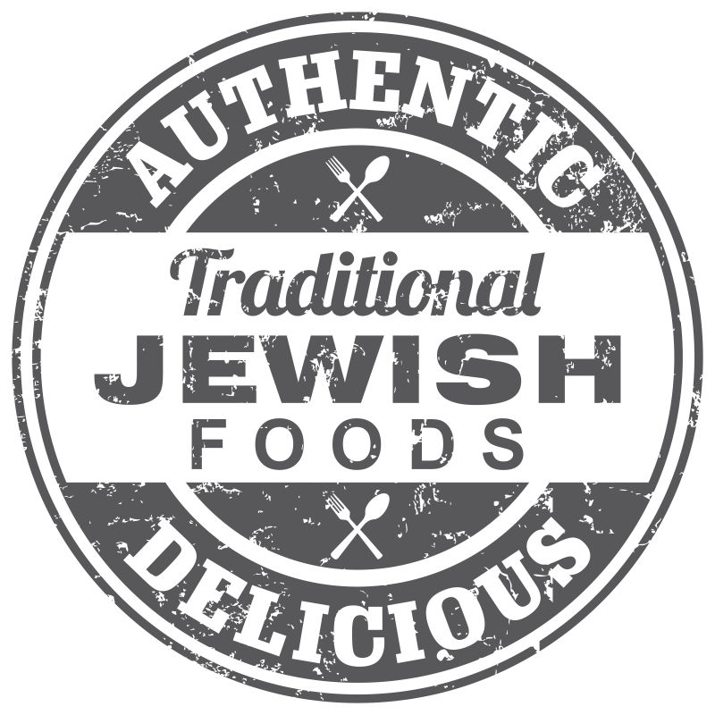 矢量犹太食品制造图标设计