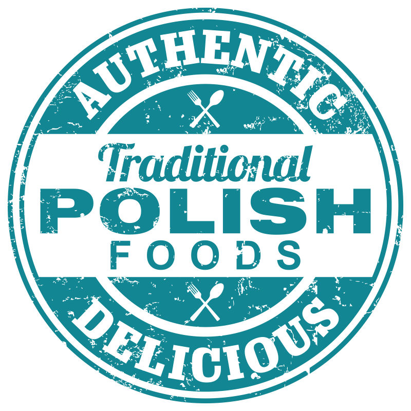 矢量波兰食品制造图标设计