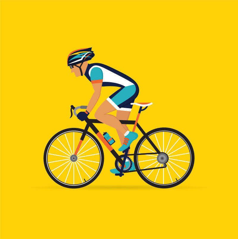 自行车的比赛宣传海报的矢量设计