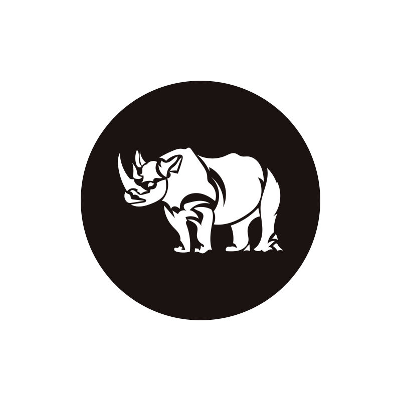 矢量犀牛logo设计