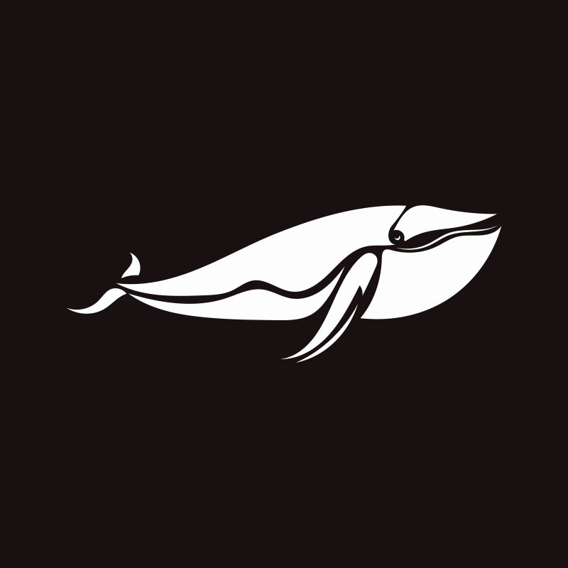 矢量鲸鱼logo设计