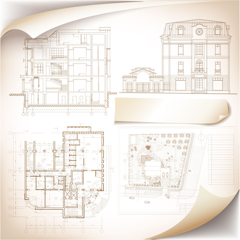 建筑草图矢量设计