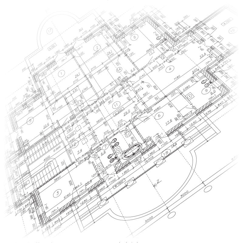 建筑3D设计图纸的矢量设计