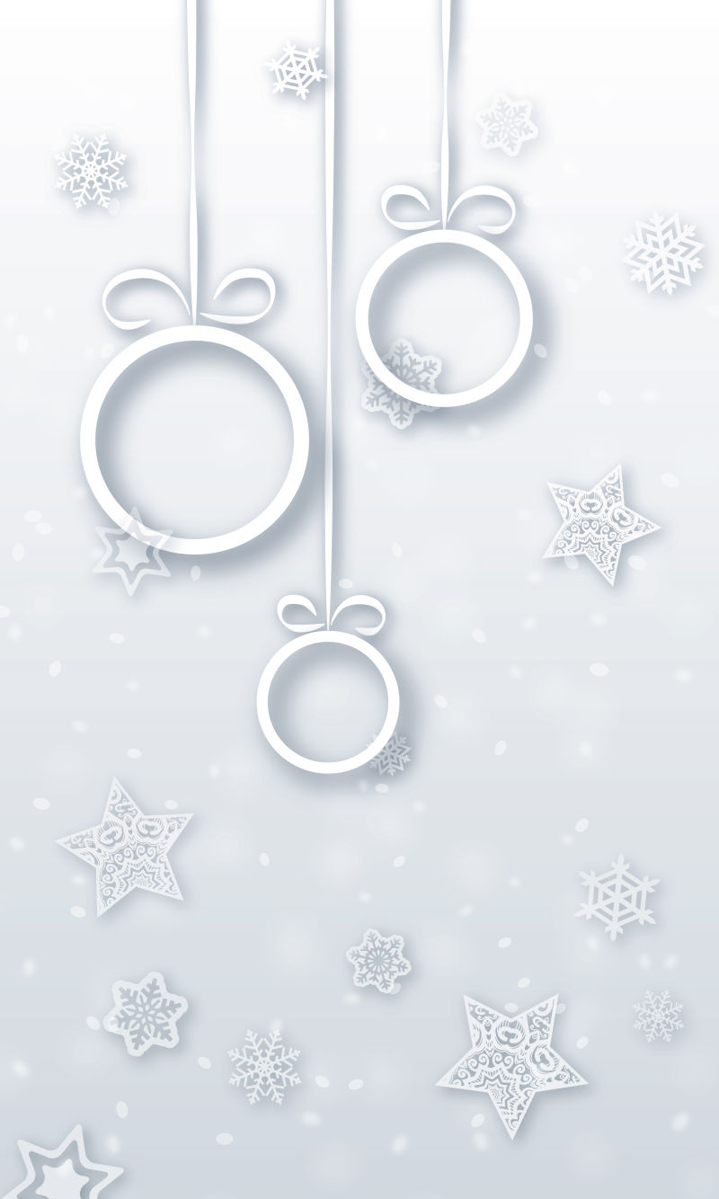 矢量圣诞节雪花元素设计背景