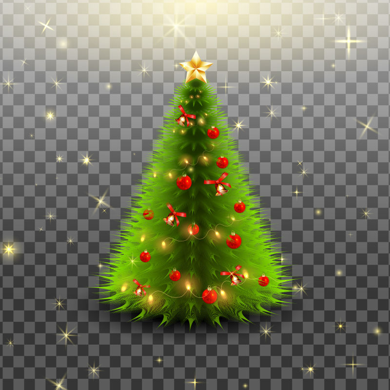 矢量圣诞铃铛装饰元素背景