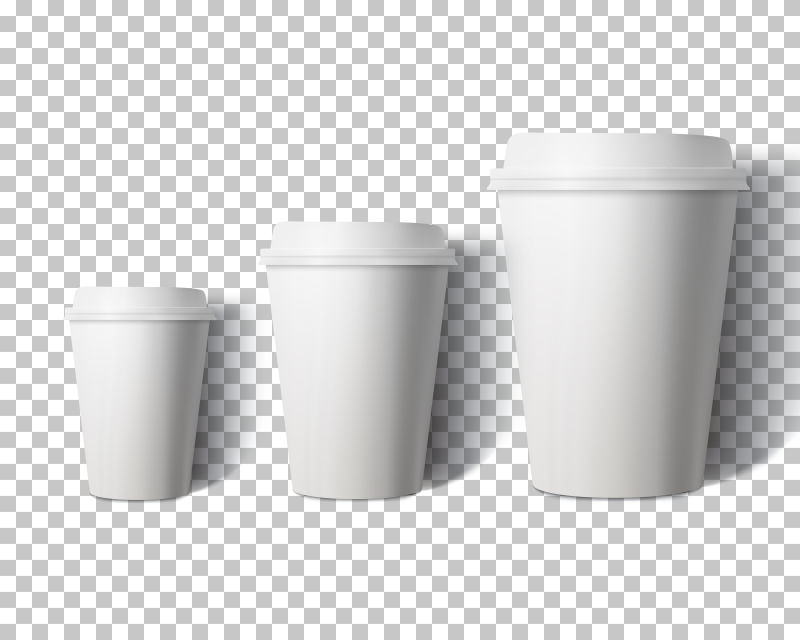 矢量纸质咖啡杯设计图