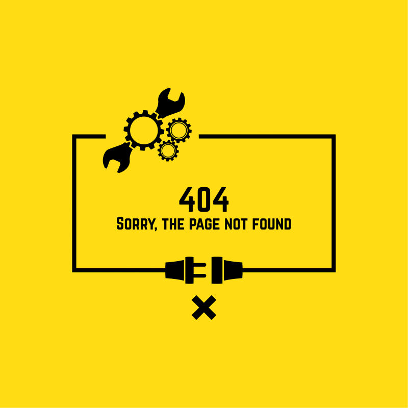 404连接错误背景矢量设计