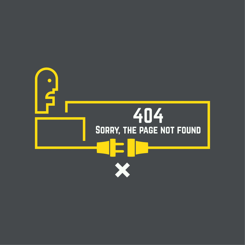 连接404异常背景矢量设计