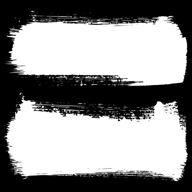 创意黑白抽象笔触设计元素矢量