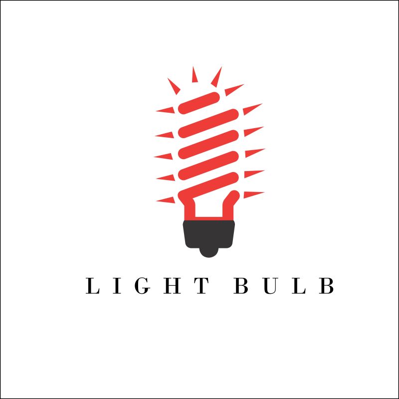 矢量设计节能灯logo